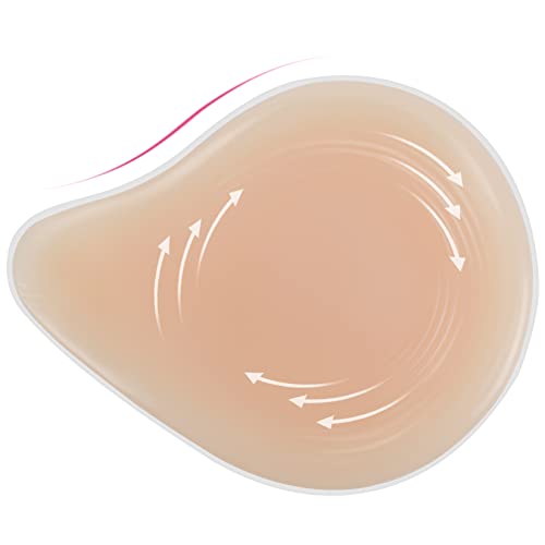 Vollence One Piece DD Cup Side Silicone Breast Forms irregular Fake Boobs Mastectomy Prosthesis Bra Pad Enhancers