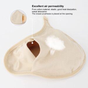 Bra Enhancer Inserts Sleeves, Breast Forms Protector Bag, Mastectomy Prosthesis Protective Cover, Silicone Breast Protective Pocket, Concave Bra Pads, Add 1-2 Cups (Left)