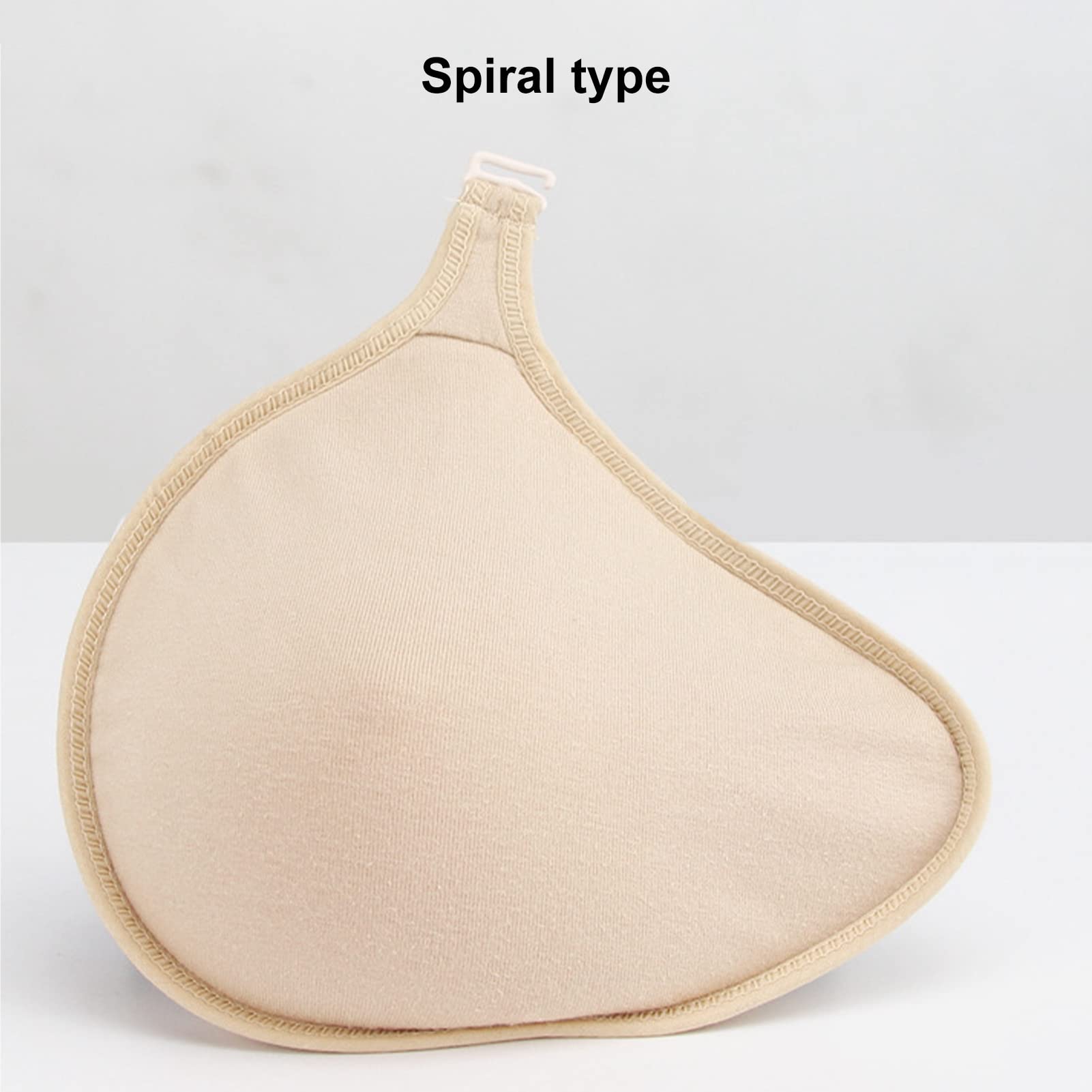 Bra Pads Inserts, Mastectomy Prosthesis Cover Bag Sweatabsorbent Cotton Elastic Silicone Breast Forms Protective Cover Mastectomy Prosthesis Hook Design Bra Inserts Push Up (Left)