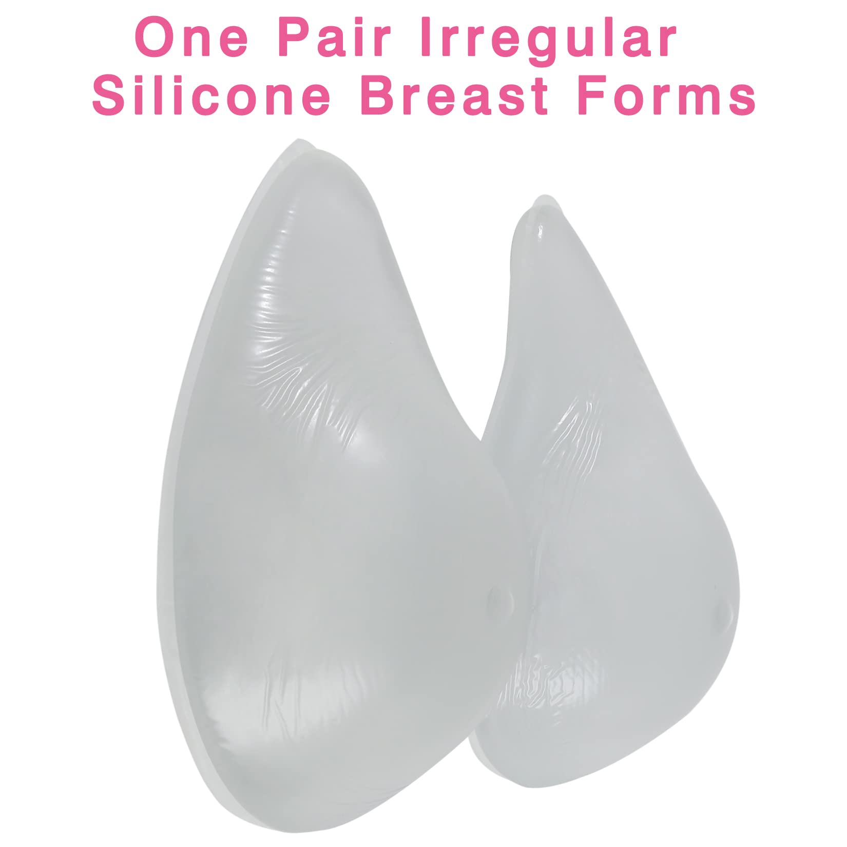 Vollence One Pair C Cup irregular Silicone Breast Forms Women Mastectomy Prosthesis Concave Bra Pad