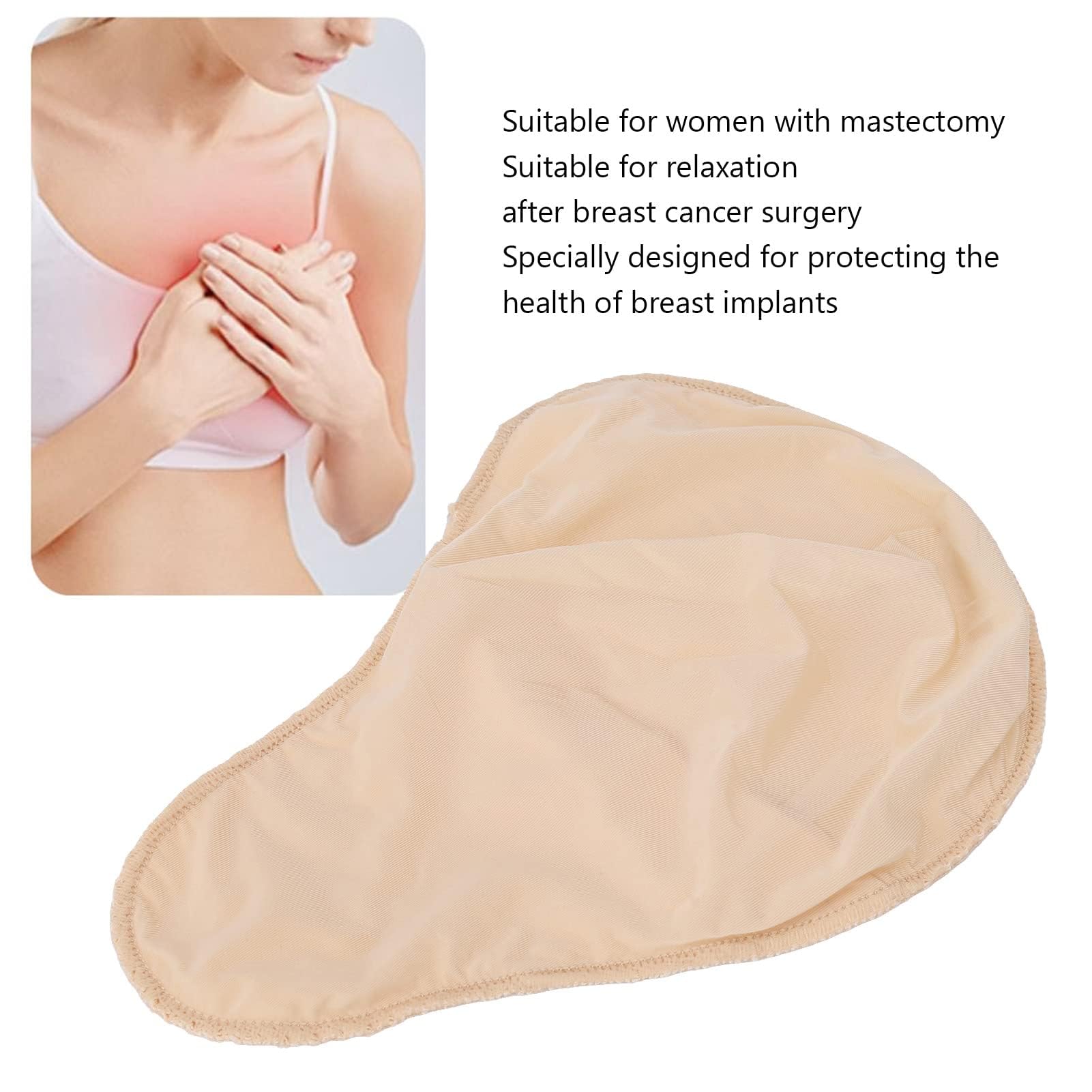 Mastectomy Breast Pockets, Fake Breast Protective Case Breathable Dustproof Mastectomy Breast Prosthesis Bra (Lt)