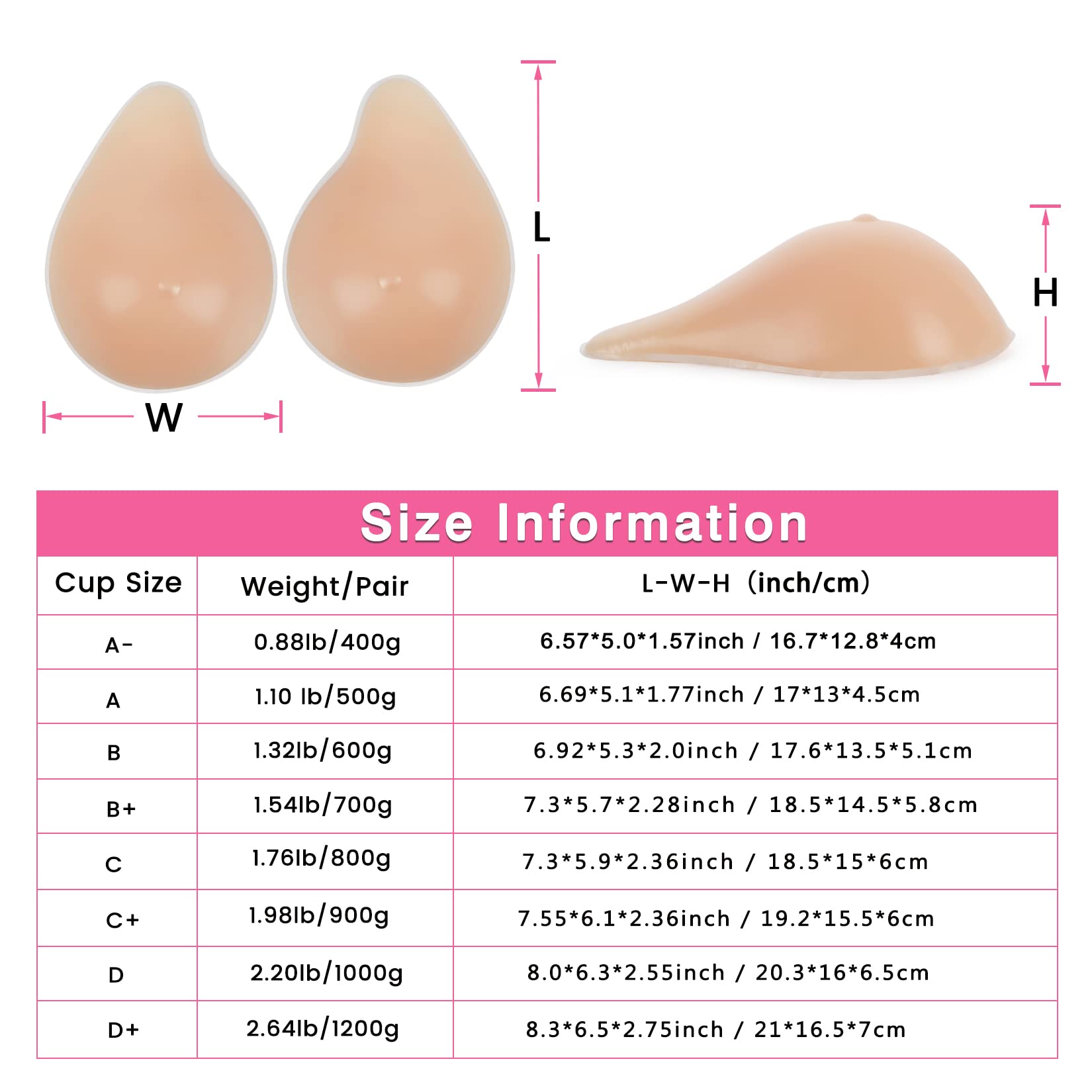 Vollence One Pair A Cup irregular Silicone Breast Forms Women Mastectomy Prosthesis Concave Bra Pad