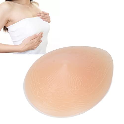 Silicone Breast Form, Mastectomy Prosthesis Self Adhesive Bra Enhancer Insert - Silicone, Round and Full Simulation Appearance, Good Elasticity and Softness (200g)