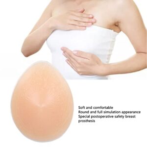 Silicone Breast Form, Mastectomy Prosthesis Self Adhesive Bra Enhancer Insert - Silicone, Round and Full Simulation Appearance, Good Elasticity and Softness (200g)