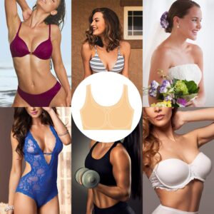 TopBine 3 pairs Round Soft Bra Inserts Pads Removable Sport Bra Cups inserts Mastectomy Bra Inserts For Bikini Top Swimsuit