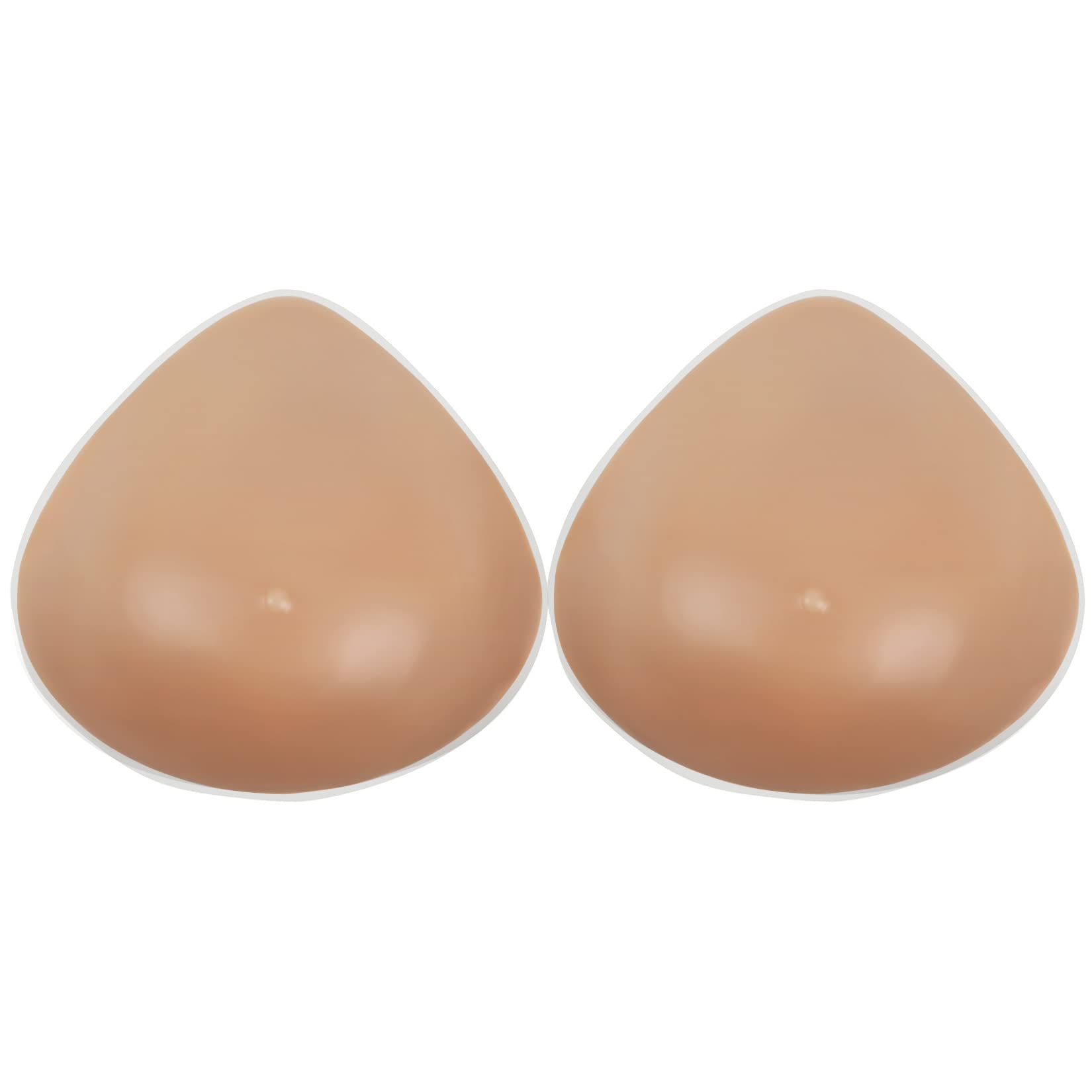 IVITA One Pair D Cup Triangle Shape Silicone Breast Forms Fake Boobs for Mastectomy Prosthesis Crossdresser Transgender Cosplay Bra Enhancer inserts Pads