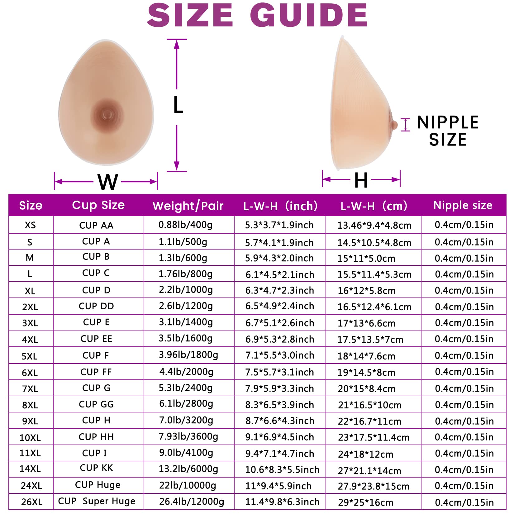 Vollence One Pair C Cup Silicone Breast Forms Fake Boobs Bra Pad Enhancers Crossdresser Prosthesis Mastectomy Transgender Cosplay