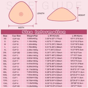 IVITA One Pair A Cup Concave Design Triangle Silicone Breast Forms for Mastectomy Prosthesis Crossdressers Bra Enhancer Inserts