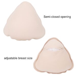 Bra Inserts, Sponge Bra Pads, Soft and Comfortable Breast Shapes Bra Inserts for Mastectomy Women, Breast Cancer, Wounds, Pressure Relief