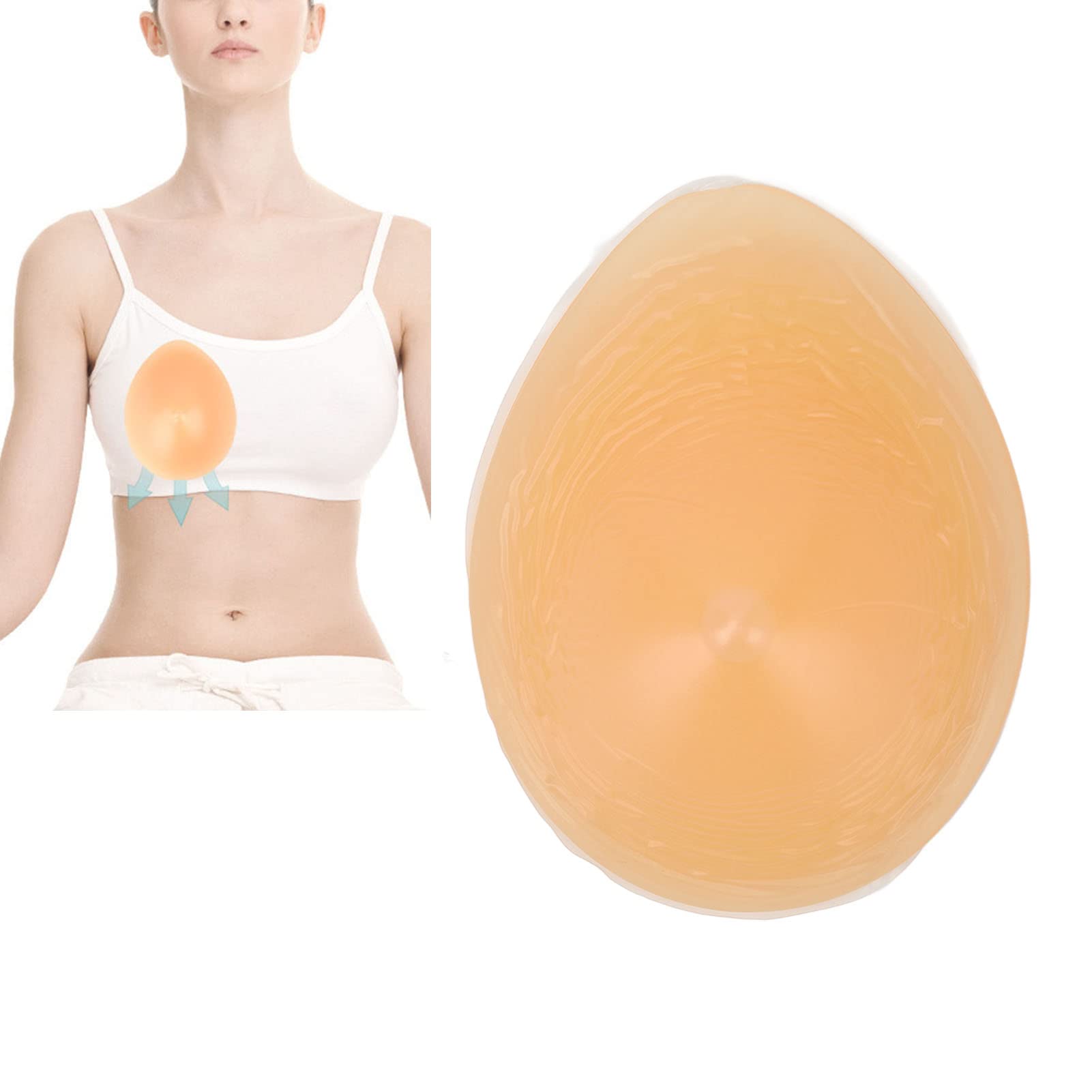 120g Breast Insert Artificial Silicone Boobs Drop Shaped Fake Breast Form Push Up Pads