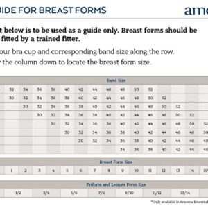 Amoena Balance Essential Light-weight Volume Delta 224 Quality Silicone Breast Prosthesis/Shaper for Breast Asymmetry/Mastectomy - Single Item Ivory Small