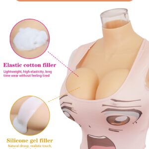 GUIENRLEA Fake boobs False breasts Breast plates Silicone breasts B-S cup For Cosplay Drag Queen Crossdressers