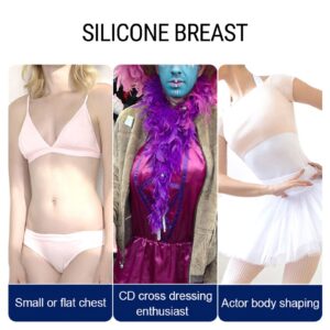 LORGL Self Adhesive Silicone Breast Forms Prosthetic Breast for Transgender Mastectomy Fake Breasts for Woman Chest Improvemen