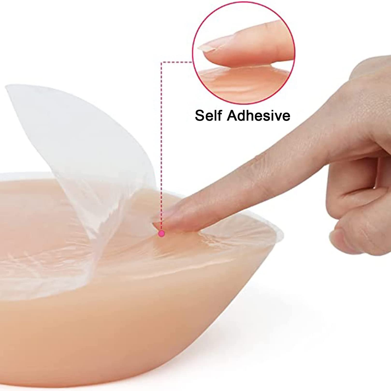 LORGL Self Adhesive Silicone Breast Forms Prosthetic Breast for Transgender Mastectomy Fake Breasts for Woman Chest Improvemen