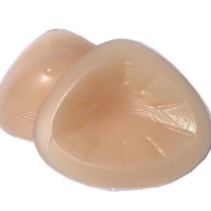 Silicone Breast Form Woman Mastectomy Prosthesis Bra Enhancer Inserts 1 Pair (1000g/Pair (D Cup)) Beige