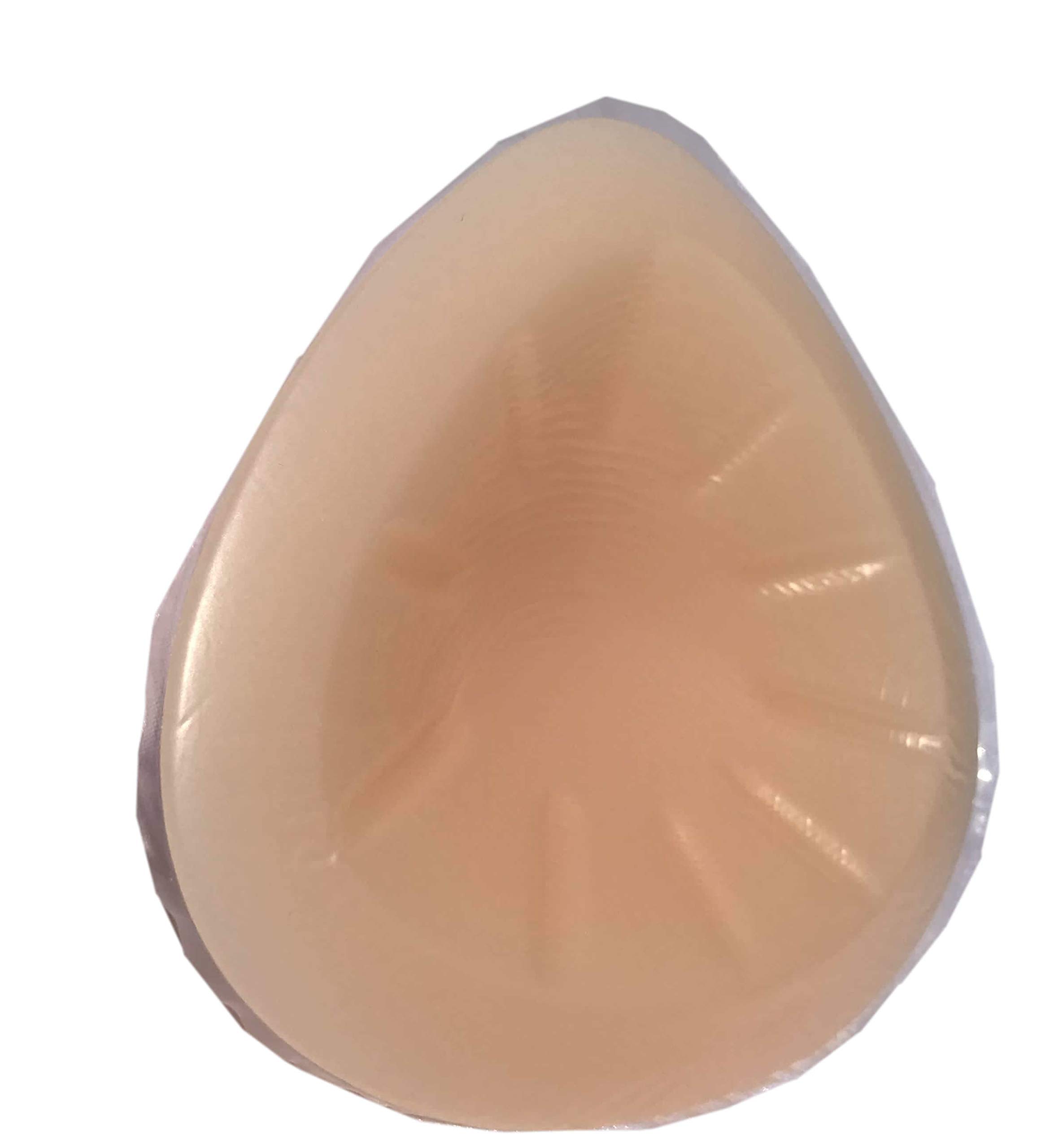 Silicone Breast Form Woman Mastectomy Prosthesis Bra Enhancer Inserts 1 Pair (1000g/Pair (D Cup)) Beige