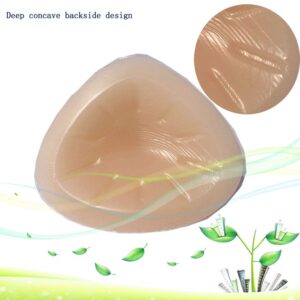 Silicone Breast Form Woman Mastectomy Prosthesis Bra Enhancer Inserts 1 Pair (1000g/Pair (D Cup)) Beige