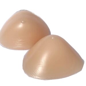 Silicone Breast Form Woman Mastectomy Prosthesis Bra Enhancer Inserts 1 Pair (1000g/Pair (D Cup)) Beige