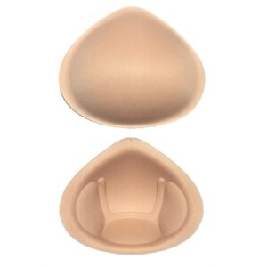 KAHIOE 1 Pair Inserts Push Up Bra Pads Enhancer Cotton Breast Forms Mastectomy Prosthesis Bra Fake Boobs