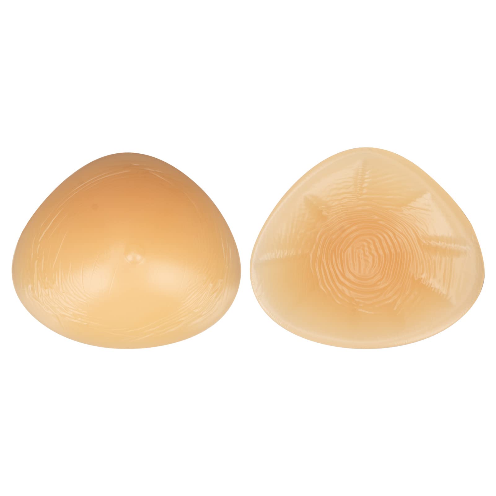 Breast Prosthesis Mastectomy, Soft Silicone Triangular Shaped Concave Bottom Prosthetic Breast for Crossdresser, Prosthesis Mastectomy (Model 2)