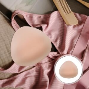 TOYANDONA 4pcs Triangular Sponge Prosthetic Breast Sponge Bra Pad Bra Padding Insert Breathable Bra Pads Foam Breast Forms Sport Bra Cups Inserts Girls Sports Bra Breast Pads Miss Detachable