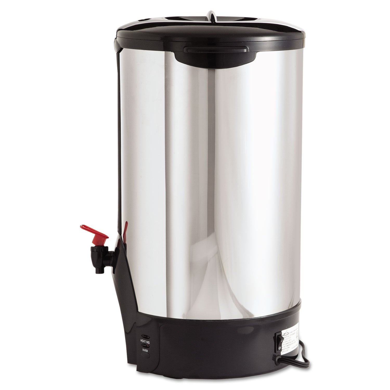 CoffeePro CP100 100-Cup Percolating Urn with Carry handles, Double Wall Insulation, Stainless Steel