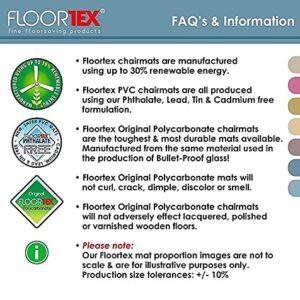 FloorTex 1115020023ER Floor Protection Chairmat, XXL, 60-Inch x79-Inch, Clear