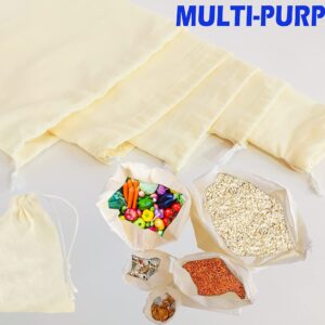 Star Quick Links™ 25 Pcs – (8 x 10 Inch) Muslin Bags Cotton Drawstring Bags Sachet Bag for Home Supplies Potli Bag (8 x 10 Inch)