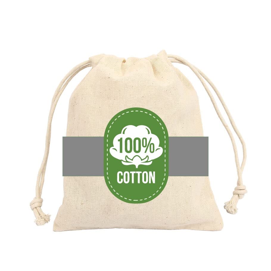 BIG EVENTS Cotton Laundry Bag for Clothes - Travel Organizer - Eco-Friendly 100% Pure Cotton Drawstring Bag - Large Size - Hanging Laundry Bag Foldable and Washable Laundry today or naked tomorrow