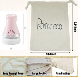 Romaneco Reusable Cotton and Hemp Drawstring Cloth Bag for for Wrapping Gifts, Birthday, Wedding, Graduation Party or Trip (9.84 x 9.84 Inches)