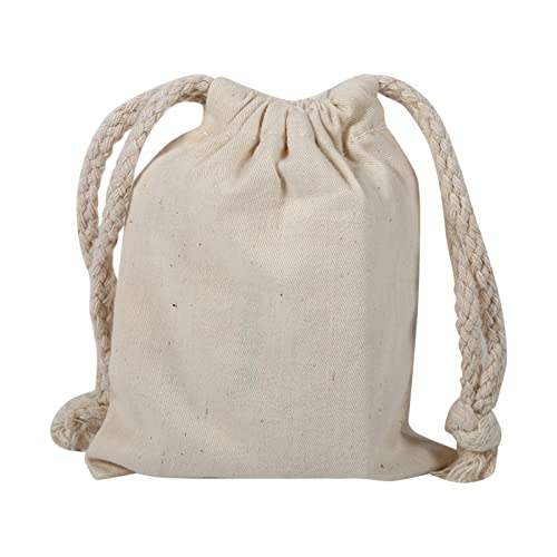 Cotton Drawstring Bags,Cotton Stuff Bag,White Cotton Bags with Drawstring,Reusable Produce Bags Cotton,Drawstring Storage Bag,Cotton Laundry Sack,Cloth Bags for Party Home Supplies Storage(10x12cm)