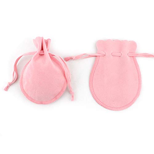 GBSTORE 10 Pcs Velvet Drawstring Bags Jewelry Gift Calabash Pouches for Storage Necklace Bracelet Earrings Headphones Watch Candy and Other Small Items