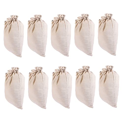 Luxshiny 30 Pcs Cotton Spice Bag Sachet Bag Seasoning Muslin Bags Tote Insert Organizer Chinese Medicine Tea Bag Cooking Gift Linen Bag Small Holding Bags Empty Tea Bag Blank Cotton Linen