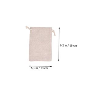 Luxshiny 30 Pcs Cotton Spice Bag Sachet Bag Seasoning Muslin Bags Tote Insert Organizer Chinese Medicine Tea Bag Cooking Gift Linen Bag Small Holding Bags Empty Tea Bag Blank Cotton Linen