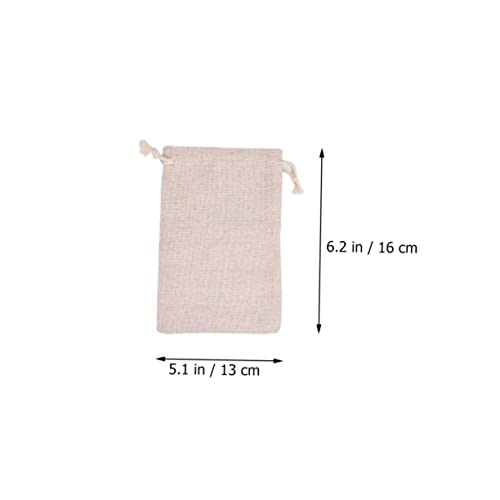 Luxshiny 30 Pcs Cotton Spice Bag Sachet Bag Seasoning Muslin Bags Tote Insert Organizer Chinese Medicine Tea Bag Cooking Gift Linen Bag Small Holding Bags Empty Tea Bag Blank Cotton Linen