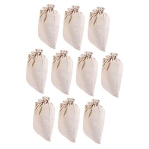 Luxshiny 30 Pcs Cotton Spice Bag Sachet Bag Seasoning Muslin Bags Tote Insert Organizer Chinese Medicine Tea Bag Cooking Gift Linen Bag Small Holding Bags Empty Tea Bag Blank Cotton Linen