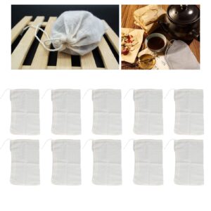 TOTITOM 50PCS 20x30cm Cotton Drawstring Bag Reusable，Muslin Bag Spices Sachet Bag for Household