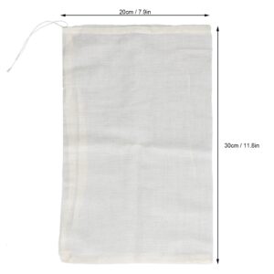 TOTITOM 50PCS 20x30cm Cotton Drawstring Bag Reusable，Muslin Bag Spices Sachet Bag for Household