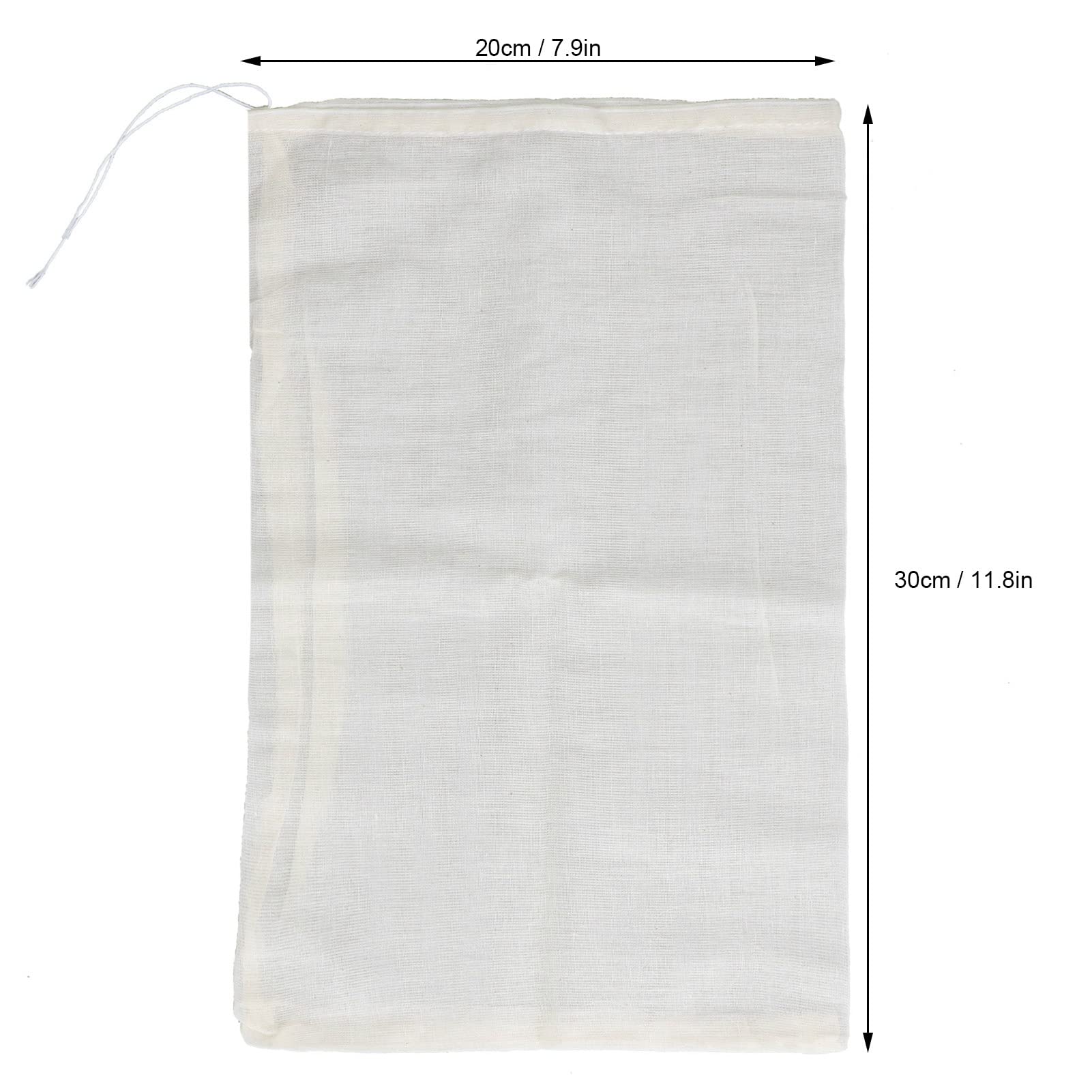 TOTITOM 50PCS 20x30cm Cotton Drawstring Bag Reusable，Muslin Bag Spices Sachet Bag for Household