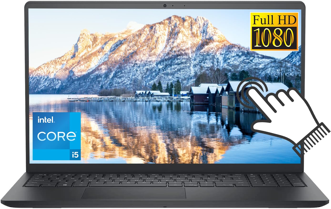 Dell Inspiron 15 3520 15.6" FHD Touchscreen Laptop Computer, 16GB RAM, 1TB PCIe SSD, 4-Core Intel Core i5-1135G7, Numeric Keyboard, WiFi, HDMI, Webcam, SD Card Reader, Windows 11, Carbon Black