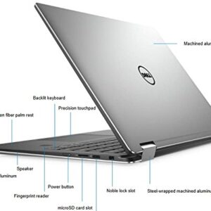 Newest Dell XPS 9365 FHD (1920 x 1080) TOUCH SCREEN 2-in-1 Laptop Notebook Convertible Tablet PC (Intel Core i5-7Y54, 8GB Ram, 256GB SSD, Camera, WIFI, Type C Port) Windows 10 (Renewed)