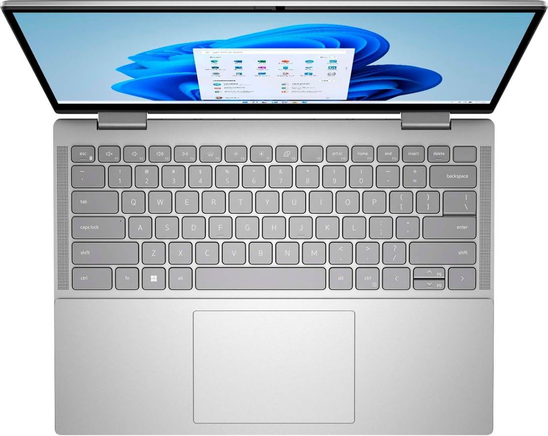 Dell Inspiron i7430 2-in-1 Laptop 2023 14" 1920x1200 IPS Touchscreen 10-Core 13th Intel i7-1355U 16GB LPDDR5 512GB SSD Iris Xe Graphics Thunderbolt 4 Wi-Fi 6E Backlit KB Fingerprint Windows 10 Home