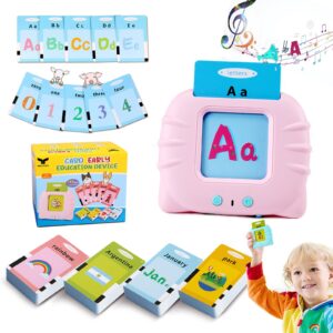 free to fly learning toys flash cards for toddlers 2-4: 384 sight words kindergarten alphabet abc learning card machine tater tots pocket vocab learning gift for 2 3 4 5 6 year old girls boys