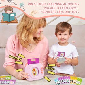 Supplim Toddlers Montessori Toys for 1 2 3 4 5 Year Old Boys Girls - Preschool Learning Autism Sensory Toys Autistic Children Speech Therapy Toys Talking Flash Cards 224 Sight Words