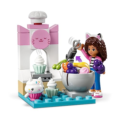 LEGO Gabby's Dollhouse Bakey with Cakey Fun 10785 Building Toy Set for Fans of The DreamWorks Animation Series, Pretend Play Kitchen, Oven and Giant Cupcake to Decorate, Gift for 4+ Year Olds