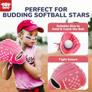 TOY Life Tball Set for Kids 3-5 T Ball Set Baseball Tee Toddler Girls T Ball Sets for Kids 5-8 Tball Bat Tee Ball Sets for Kids 3-5 Tball Set for Toddlers Outdoor Toddler Toys 6 T-Balls Glove