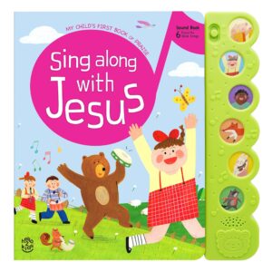 sing along with jesus christian sound books for toddlers 1-3 | musical & religious toddler books | ideal baptism gifts for boys and girls - interactive baby books for 1 year old for easter baskets