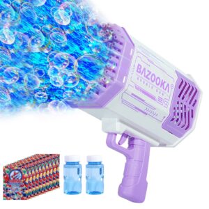 Bubble Machine Gun, 69 Holes Bubbles Gun Kids Toys for Boys Girls Age 3 4 5 6 7 8 9 10 11 12 Year Old, Summer Outdoor Toy Birthday Wedding Party Favors Gifts