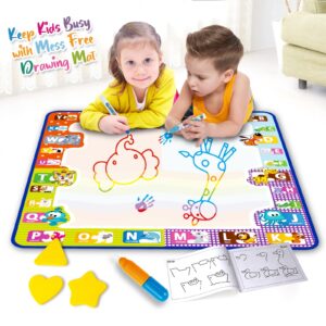 YEEBAY Water Doodle Mat,Learing Toys for 3,4 Year Old Girls/Boys - Mess Free Painting Writing Doodle Activity Mat - Ideal Gifts for Aged 3+ Toddler, Kids