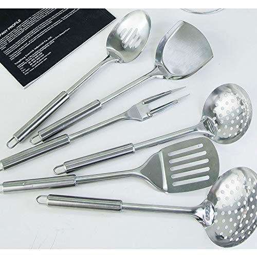 Classic 13 Pcs Stainless Steel Kitchen Utensils Spoon Skimmer Shovel Spatula Meat Fork Whisk Cooking Utensils Tableware